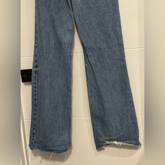 🌟Like New🌟 Zara: Wide Leg Distressed Women's Jeans- Size 0 - Picture 12 of 13